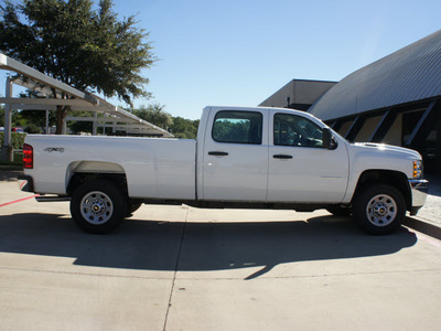 chevrolet silverado 3500hd 2014 white work truck flex fuel 8 cylinders 4 wheel drive automatic 76051