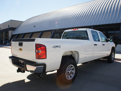 chevrolet silverado 3500hd 2014 white work truck flex fuel 8 cylinders 4 wheel drive automatic 76051