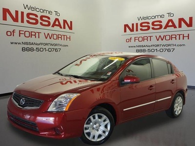nissan sentra 2012 dk  red sedan gasoline 4 cylinders front wheel drive automatic 76116