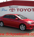 toyota corolla 2013 red sedan gasoline 4 cylinders front wheel drive automatic 79925