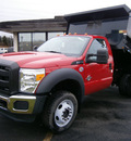ford f550 2012 red v8 automatic 13502