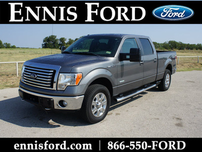 ford f 150 2011 gray xlt 4x4 supercrew gasoline 6 cylinders 4 wheel drive automatic 75119