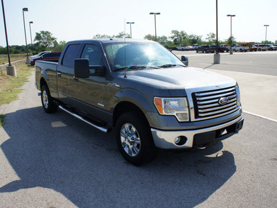 ford f 150 2011 gray xlt 4x4 supercrew gasoline 6 cylinders 4 wheel drive automatic 75119