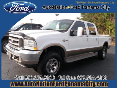 ford f 250 super duty 2004 white lariat gasoline 8 cylinders 4 wheel drive automatic 32401