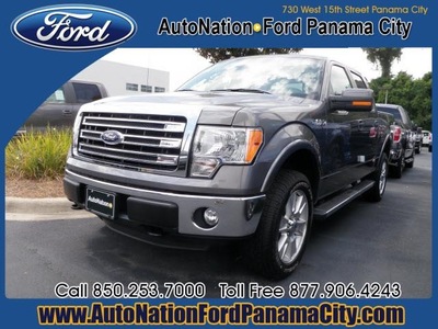 ford f 150 2013 gray lariat flex fuel 8 cylinders 4 wheel drive automatic 32401