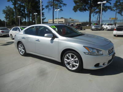 nissan maxima 2012 silver sedan 3 5 sv gasoline 6 cylinders front wheel drive automatic 75503
