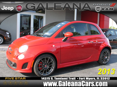 fiat 500c 2013 red abarth gasoline 4 cylinders front wheel drive 5 speed manual 33912