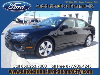 ford fusion 2012 black sedan sport gasoline 6 cylinders front wheel drive automatic 32401