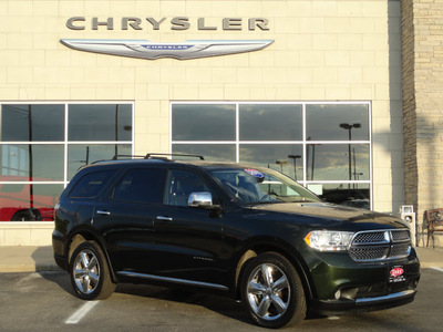 dodge durango 2011 green suv citadel gasoline 8 cylinders all whee drive shiftable automatic 60915