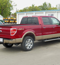 ford f 150 2013 red lariet gasoline 6 cylinders 4 wheel drive automatic 55321