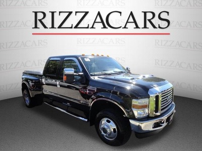 ford f 350 2008 black super duty dually lariat 4x4 diesel 8 cylinders 4 wheel drive automatic with overdrive 60546