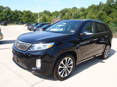 kia sorento 2014 black suv sx gasoline 6 cylinders front wheel drive automatic 75070