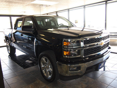 chevrolet silverado 1500 2014 black suv lt flex fuel 6 cylinders 2 wheel drive automatic with overdrive 77627