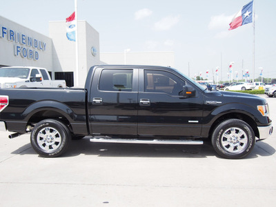 ford f 150 2012 black xlt gasoline 6 cylinders 2 wheel drive automatic 77532