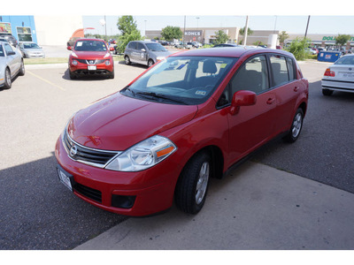 nissan versa 2012 red hatchback special edition gasoline 4 cylinders front wheel drive automatic 78552