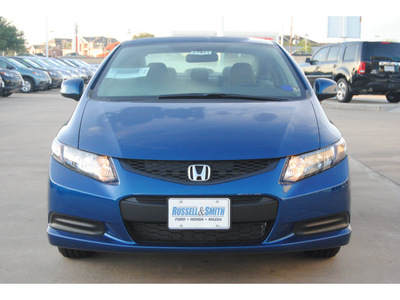 honda civic 2013 blue coupe lx gasoline 4 cylinders front wheel drive 5 speed automatic 77025