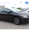 honda civic 2013 brown sedan ex gasoline 4 cylinders front wheel drive 5 speed automatic 77025