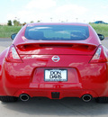 nissan 370z 2009 red coupe gasoline 6 cylinders rear wheel drive automatic 76011