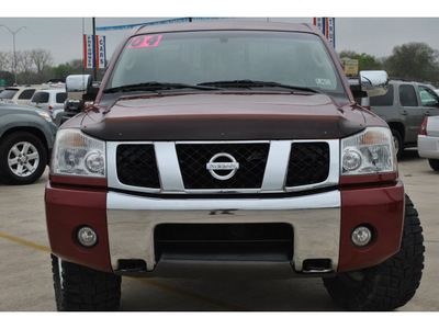nissan titan 2004 red se gasoline 8 cylinders 4 wheel drive automatic 78130