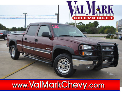 chevrolet silverado 1500hd 2003 dk  red ls gasoline 8 cylinders rear wheel drive automatic 78130