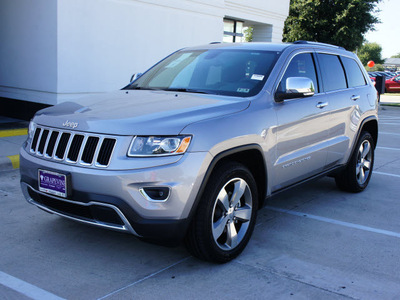 jeep grand cherokee 2014 silver suv limited gasoline 8 cylinders 2 wheel drive automatic 76051