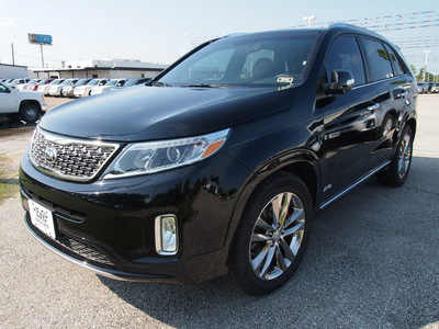 kia sorento 2014 ebony black suv sx gasoline 6 cylinders all whee drive 6 speed automatic 77539