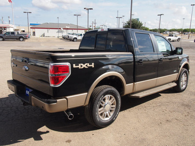 ford f 150 2013 black king ranch gasoline 6 cylinders 4 wheel drive automatic 78861