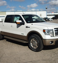 ford f 150 2013 white king ranch gasoline 6 cylinders 2 wheel drive automatic 78861