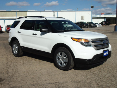 ford explorer 2014 white suv flex fuel 6 cylinders 2 wheel drive automatic 78861