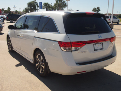 honda odyssey 2014 white van touring elite gasoline 6 cylinders front wheel drive automatic 77065