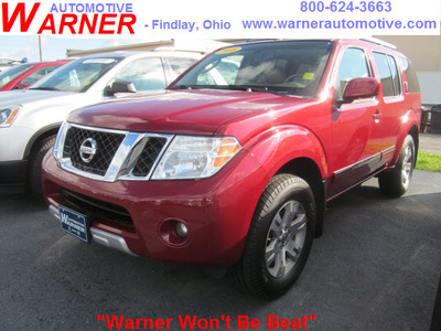 nissan pathfinder 2008 dk  red suv le gasoline 6 cylinders 4 wheel drive automatic 45840