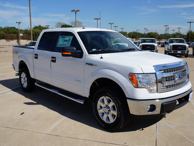 ford f 150 2013 white xlt gasoline 6 cylinders 4 wheel drive automatic 75062