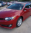 toyota camry 2014 red sedan se gasoline 4 cylinders front wheel drive 6 speed automatic 76053