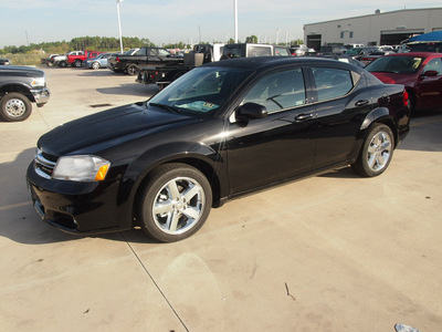 dodge avenger 2014 black sedan sxt gasoline 4 cylinders front wheel drive automatic 77375