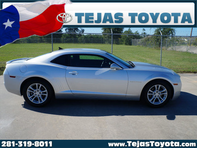 chevrolet camaro 2013 silver coupe lt gasoline 6 cylinders rear wheel drive automatic 77587