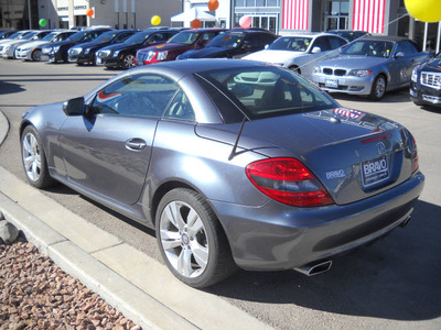 mercedes benz slk350 2009 gray gasoline 6 cylinders rear wheel drive automatic 79925