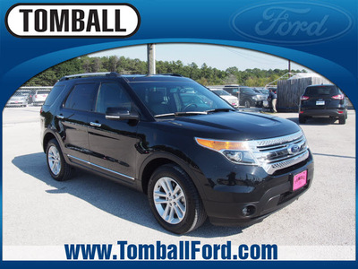 ford explorer 2013 black suv xlt flex fuel 6 cylinders 2 wheel drive automatic 77375