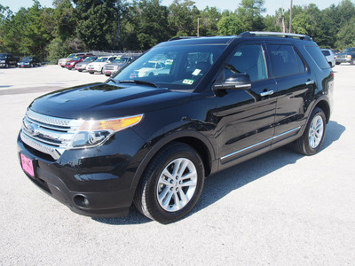 ford explorer 2013 black suv xlt flex fuel 6 cylinders 2 wheel drive automatic 77375