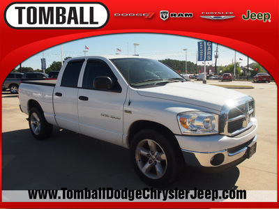dodge ram 1500 2007 white pickup truck st gasoline 8 cylinders rear wheel drive automatic 77375