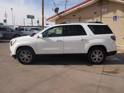gmc acadia 2013 white suv slt 1 gasoline 6 cylinders all whee drive automatic 79110