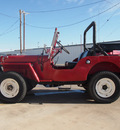 jeep willy 1942 red not specified 3 speed 79110