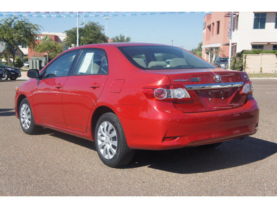 toyota corolla 2012 red sedan le gasoline 4 cylinders front wheel drive automatic 78041