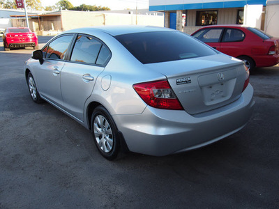 honda civic 2012 silver sedan lx 4 cylinders automatic with overdrive 77864