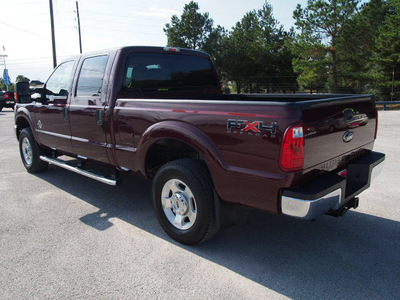 ford f 250 super duty 2011 dk  red xlt biodiesel 8 cylinders 4 wheel drive automatic 77375