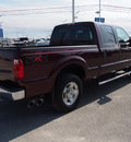 ford f 250 super duty 2011 dk  red xlt biodiesel 8 cylinders 4 wheel drive automatic 77375