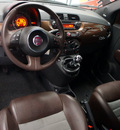 fiat 500 2012 dk  brown hatchback sport gasoline 4 cylinders front wheel drive 5 speed manual 76108