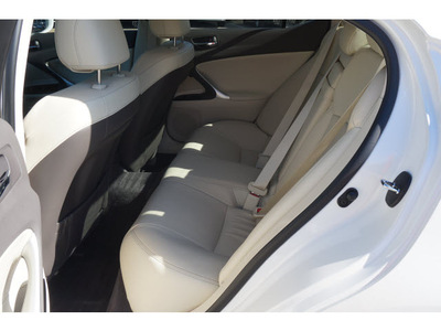 lexus is 250 2012 white sedan gasoline 6 cylinders rear wheel drive automatic 77074
