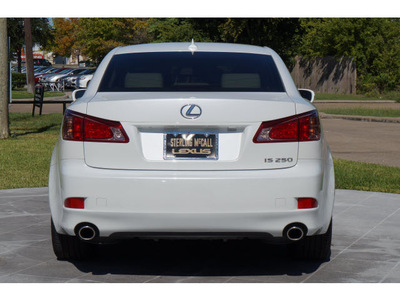 lexus is 250 2012 white sedan gasoline 6 cylinders rear wheel drive automatic 77074