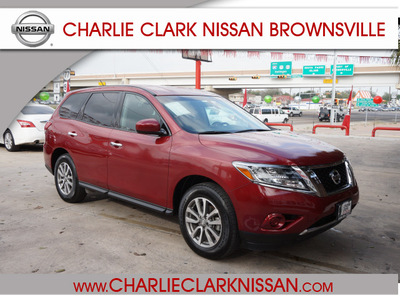 nissan pathfinder 2013 red suv gasoline 6 cylinders front wheel drive automatic 78520