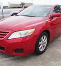 toyota camry 2010 red sedan le gasoline 4 cylinders front wheel drive automatic with overdrive 77539